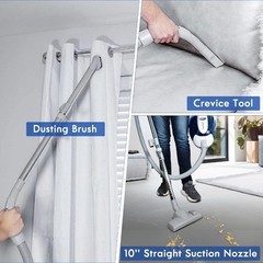 Bagless Canister Vacuum Portable Cyclonic Corded Vacuum Cleaner with HEPA Filter