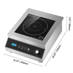 Portable Commercial Induction Cooktop 5000W Countertop Burner 16 Temp Levels