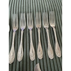 Rogers Nickel Silver Flatware Set 19 Piece – Spoons Forks Butter Knife