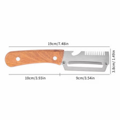 NEW 2 in 1 Multi-Functional Vegetable Peeler for Kitchen Stainless Steel Peeler