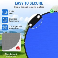 21FT Heavy-Duty Pool Liner Pad with Anti-Aging PE & Puncture Resistance