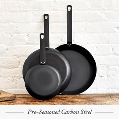 Merten & Storck Pre-Seasoned Carbon Steel Induction 10″ Frying Pan Skillet Oven