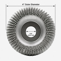 Wood Carving Disc Grinder Shaping Wheel 5/8″ Bore Tungsten Carbide Grinding