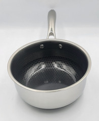 HexClad 2-QUART SAUCEPAN with LID 2 QT Hybrid Non Stick Pot -Used Good Condition