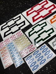 2x) Chevrolet Bowtie Vinyl Decal – 1″ 2″ 3″ 4″ 5″+ Die Cut Chevy Bow Tie Sticker