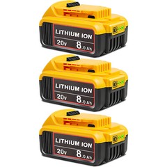 6x 8.0AH For DeWalt 20V 20 Volt Max Lithium Ion Battery DCB206-2 DCB205-2 DCB200