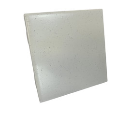 Freckled 4.25 in Ceramic Tile Specs Dots Subway Square Vintage Off White Matte