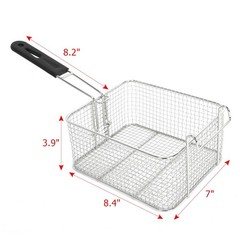 Stainless Steel Commercial Household Electric Deep Fryer Fried Chicken Pan 6L