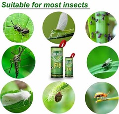 16Roll Sticky Fly Strips Paper Insect Bug Catcher Fly Killer Tape Indoor&Outdoor