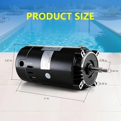UST1152 Pool Pump Motor 1.5 HP Swimming Pool Pump Motor Replacement for Hayward