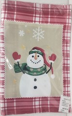 1 Fabric Kitchen Valance (71″Wx14″L) CHRISTMAS SNOWMEN,SNOW DAYS,WINTER TIME, CE