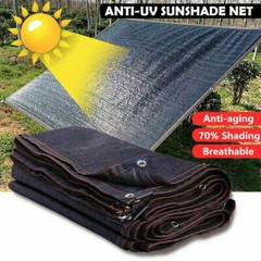 70% Shade Cloth Anti-Aging Sun Mesh UV Resistant Net Sunblock Plant Garden Tarp