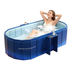 59” Portable Foldable Bathtub for Adults – Ice Bath Cold Plunge SPA Tub