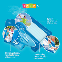 Intex 58849EP Kool Splash Inflatable Play Center Swimming Pool Water Slide Blue