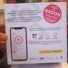 Airthings Wave Radon Smart Radon Detector 2nd Gen (2950) Rad/Hum/Temp