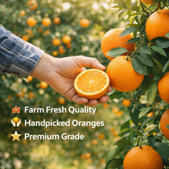 Navel Oranges 4 lb, Sweet Seedless Citrus Fruit, Easy Peel Fresh Juicy Oranges