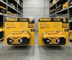 DEWALT 20V MAX Premium 5.0Ah Lithium-Ion Battery / Charger (2 Pack)