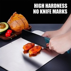 Titanium Cutting Board 100% Pure Non-Stick Double-Sided 11×15.5″ in for Kitchen