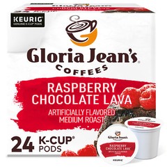 Gloria Jean’s Raspberry Chocolate Lava Coffee, Keurig K-Cup Pod, 24 Count