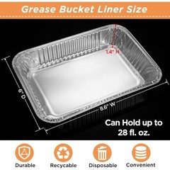 20 Pack Weber Grills Compatible Drip Pans 6415 for Weber Grills Spirit Gas