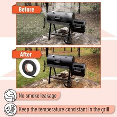 15 Ft High Heat Smoker Gasket for BBQ – Self-Stick Grill Seal Tape, Free & shipp