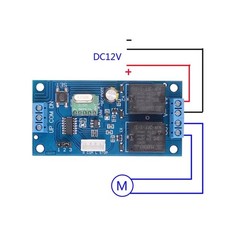 Motor Wireless Remote 12V Switch 2 Channel RF433MHz Universal Remote Control qq