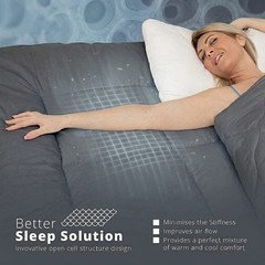 Extra Thick Mattress Topper 10cm/4 Inch Bounce Back Protectors Heavy Filling Pad