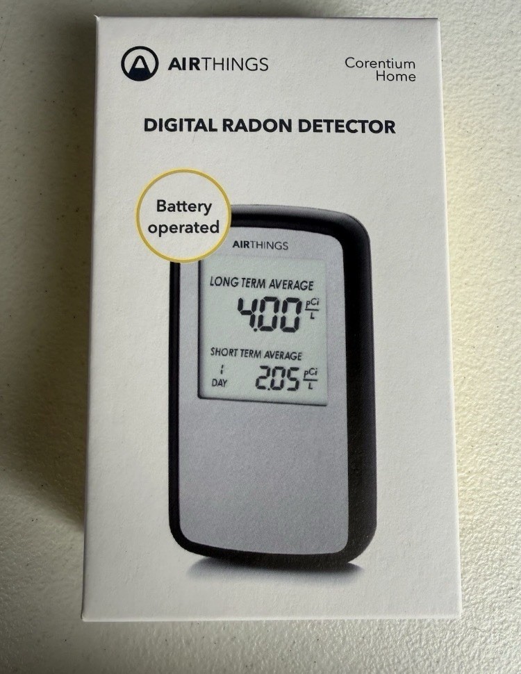 Airthings Corentium Home Digital Radon Gas Detector QRI New Sealed Box