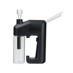 HUISFUN Electric Heavy Bon g Water Pipe Smoking Bon g Beaker Spiral Glass Tube