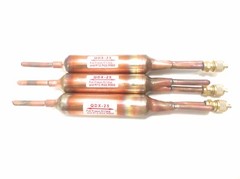 3PC FILTER DRIER REFRIGERANT LIQUID LINE WITH CHARGING VALVE 1/4 X 1/4  25 grams