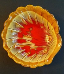 Vintage MCM California Pottery Drip-Glazed Candy Dish (Nuts/Soap/Trinkets) USA