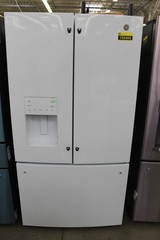 GE GFE26JGMWW 36″ White 25.6 Cu. Ft. French Door Refrigerator NOB #155405
