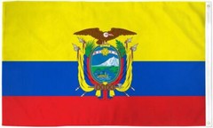“ECUADOR” flag 2×3 ft polyester banner sign Ecuadorian Latin America UN