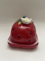 The Strawberry Collection By CornerRuby Butter Dish Hand wash Only