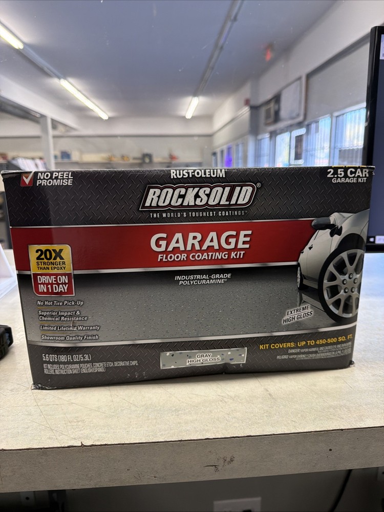 Rust-Oleum ROCKSOLID Gray High Gloss 2.5 Car Garage Floor Kit