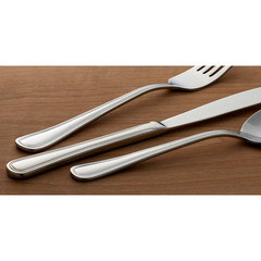Oneida Tress Everyday 50 Piece Flatware Set, Dishwasher Safe, 5.40 LB, Metallic
