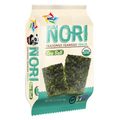 Organic Seasoned Roasted Seaweed Snacks 12 PK Sea Salt. Kim Nori