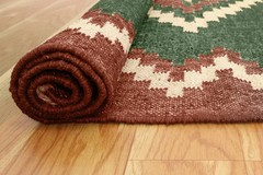 Tribal Jute Wool Kilim Rug Living Room Reversible Colorful Handmade Area Rug Mat