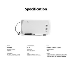 SONOFF Wi-Fi Smart Ceiling Fan Light Switch Controller 433MHz RF Remote Control
