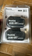 Makita 6.0Ah 18V Lithium-Ion Battery 2 Pack (BL1860B2)