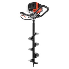 Post Hole Digger 43cc Gas Powered Earth Digger with 8″ Auger Drill Bit