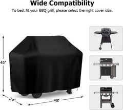 58″ BBQ Grill Cover for Weber Spirit E310 E320 & Genesis Silver B Gas Grills NEW