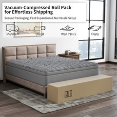 12″14″ Gel Memory Foam Hybrid Spring Mattress in a Box Twin Full Queen King Size