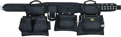 CLC 5605 Custom Leathercraft 5 Piece Framers Combo Tool Belt 18 Pockets Black