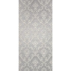 Satin gray silver tan Victorian damask faux silk fabric textured Wallpaper rolls