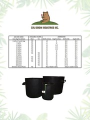 1/5/10/20/30/45/50-400 Gallon Fabric Grow Bags, planter, Fabric Pot, Black/Tan