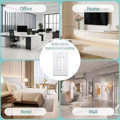 Brush Wall Plate 10 Pack Single Gang Wall Plate Cable Pass Through for Cables