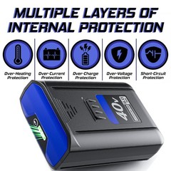 40V 6.0Ah Replacement Lithium Battery for Kobalt KB540-06 KB440-06 KB440-03 40V