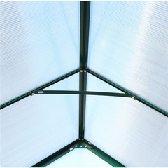6.3’×4.2’×7′ Heavy Duty Walk-in Polycarbonate Greenhouse Kits for Outdoor Garden