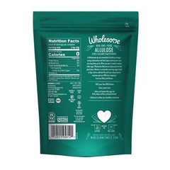 Wholesome Non-GMO Allulose Sweetener, Zero Calorie Sugar Substitute, 12 oz